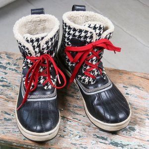 Sorel Houndstooth Tivoli Waterproof Boots, 7